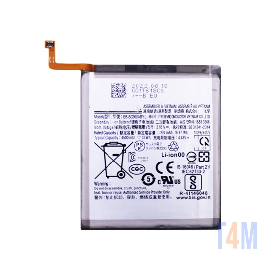 Bateria Samsung Galaxy S21 FE 5G/SM-G990-4500 mAh Li-ion EB-BG990ABY